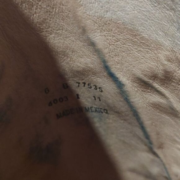 Frye Paige tall riding boot leather layer dark brown stack heel - Picture 12 of 12